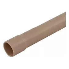 Kit 4 Cano Tubo Pvc Soldável Marrom 20mm 1 Metro Hidráulico Foto mini  2