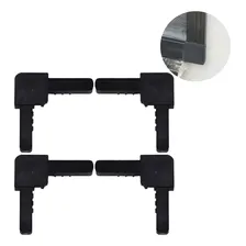 Kit 4 Cantoneira Nylon Perfil A058 Alumínio Tela Mosquiteira Cor Preto Foto mini 1