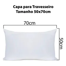 Kit 4 Capa Protetor Travesseiro Impermeavel Ziper 50x70 Foto mini 4