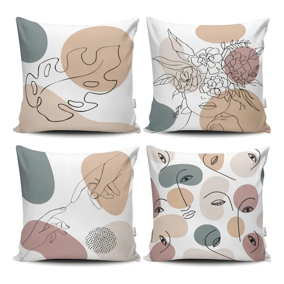 Kit 4 Capas Decorativas Estampadas - Mulher Foto 1