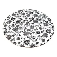 Kit 4 Capas Para Sousplat Floral Black 35cmx35cm Foto mini  2