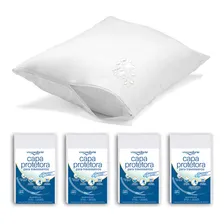Kit 4 Capas Protetoras De Travesseiro Impermeável Foto mini 1