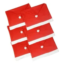 Kit 4 Capas Vermelha Para Cadeira Natal Veludo Papai Noel Cor Vermelho Foto mini 3