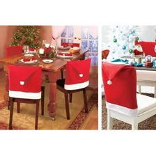 Kit 4 Capas Vermelha Para Cadeira Natal Veludo Papai Noel Cor Vermelho Foto mini 2