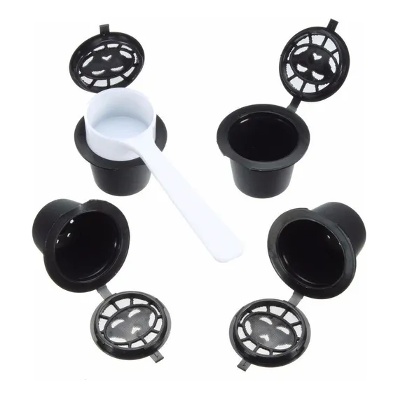 Kit 4 Cápsulas Nespresso Reutilizável + Dosador Foto 1