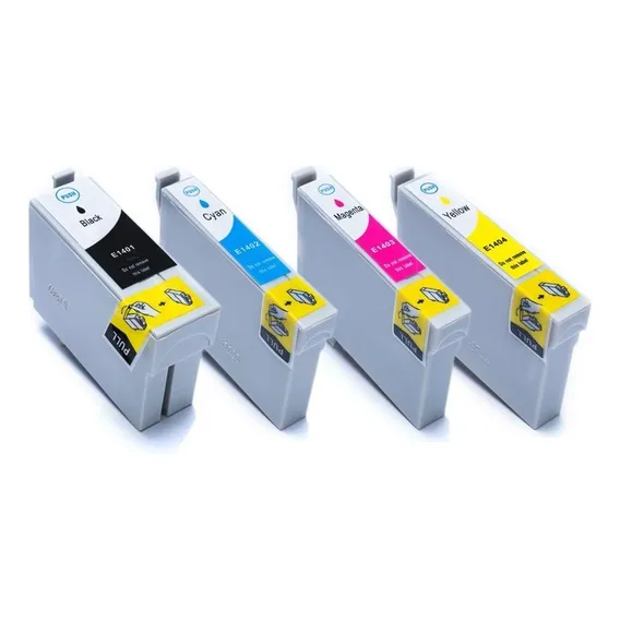 Kit 4 Cartucho T140 CompatÃvel Para Impressora Tx620fwd Foto 1