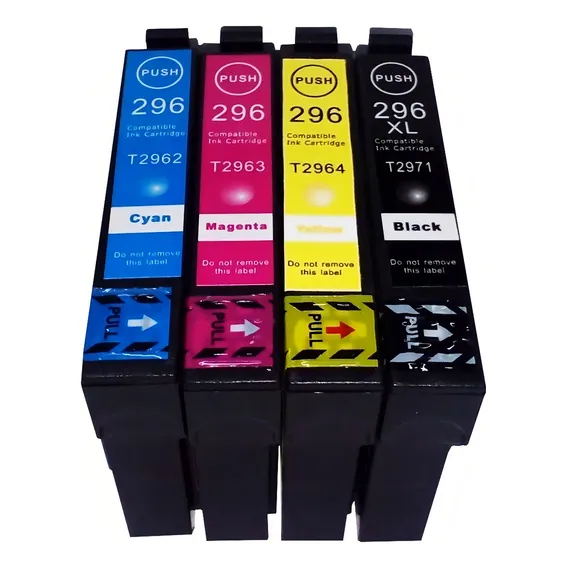 Kit 4 Cartuchos 296 T296 Xp-231 Xp-241 Xp431 Rende 4x Mais Foto 1
