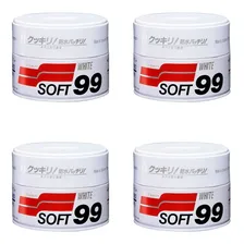 Kit 4 Cera Carnaúba Para Carros Brancos - 350g Soft99 White Foto mini 1