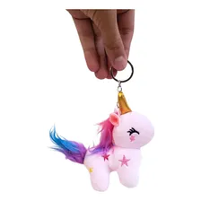 Kit 4 Chaveiros Unicórnio Pelúcia Fofinha Lembrancinha 13cm Foto mini 4