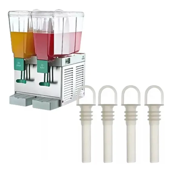 Kit 4 Chupetas Bico Dosador Refresqueira Ibbl Bbs1 E Bbs2 Cor Branco Foto 1