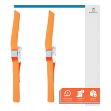 Kit 4 Cinta Amarração Carga Sem Catraca 2,5m X 25mm Starfer Cor Laranja Foto mini 3