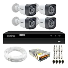 Kit 4 Câmeras Bullet Full Hd 2mp Dvr Intelbras 1204 4 Canais Foto mini 1
