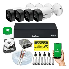 Kit 4 Câmeras Hd 20m 720p Intelbras Com Dvr E Hd 500gb Foto mini 1