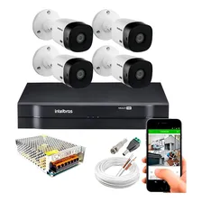Kit 4 Câmeras Intelbras Full Hd 1220b Dvr 4 Canais Com Hd Foto mini 1