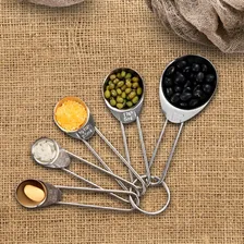 Kit 4 Colher Medidora Inox De Gramas  Café Docinhos Soro Foto mini 4