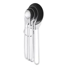 Kit 4 Colher Medidora Inox De Gramas  Café Docinhos Soro Foto mini  3