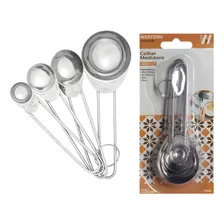 Kit 4 Colher Medidora Inox De Gramas  Café Docinhos Soro Foto mini  2