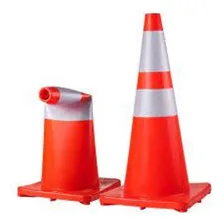 Kit 4 Cone Flexível 75cm Laranja Com Refletivo Norma Nbr 15071 Foto mini 4