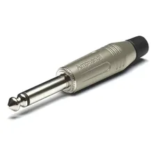 Kit 4 Conector P10 Mono De Linha Niquelado Amphenol Acpm-gn Foto mini  2