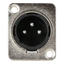 Kit 4 Conector Xlr Macho Painel Linha Pro Santo Angelo Sa2x Foto mini  3