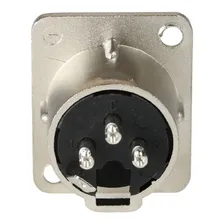 Kit 4 Conector Xlr Macho Painel Linha Pro Santo Angelo Sa2x Foto mini 4