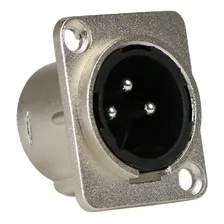 Kit 4 Conector Xlr Macho Painel Linha Pro Santo Angelo Sa2x Foto mini  2