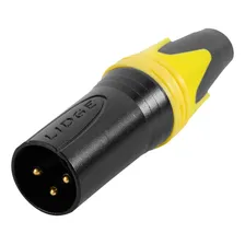 Kit 4 Conectores Xlr Macho / Xlr Fêmea Premium Zinco Plugues Cor Preto Foto mini 3