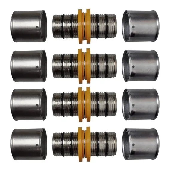 Kit 4 Conexão União De Tubos Para Gás 16mm Pex Multicamadas Foto 1