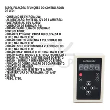 Kit 4 Controladora De Fita Led Digital 6803 Rgb 328 Efeitos Tensão de operação 12V 12V Foto mini 4