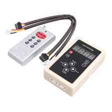 Kit 4 Controladora De Fita Led Digital 6803 Rgb 328 Efeitos Tensão de operação 12V 12V Foto mini 1