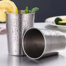 Kit 4 Copos Aço Inox Agua Suco Resistente 200ml Inquebrável Cor Prateado Foto mini 2