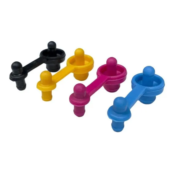 Kit 4 Cores Tampões Para Reservatório Bulk Ink | Modelo 1 Foto 1