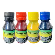 Kit 4 Cores Tinta Sublimatica Cromajet Pqf 100ml Fremplast Foto mini 1