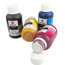 Kit 4 Cores Tinta Sublimática Gênesis 4x 100ml Sublidesk Tinta Preto-ciano-amarelo-magenta Foto  mini 1