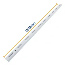 Kit 4 Cremalheira Trilho P/ Prateleira 1,5 M Branco Ou Preto Foto  mini 1