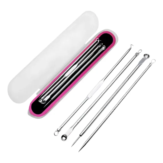 Kit 4 Curetas Remoção E Extração De Cravos E Espinhas Bcmed Foto 1