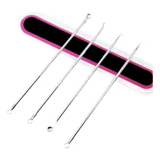 Kit 4 Curetas Remoção E Extração De Cravos E Espinhas Bcmed Foto mini 2