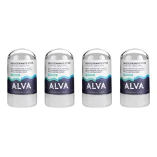Kit 4 Desodorante Stick Cristal Sensitive Natural Alva 60g Foto  mini 1