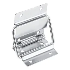Kit 4 Dobradiça Externa Média Cromada Limitador 45° P/ Case Cor Cromado Foto mini 1