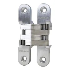 Kit 4 Dobradiça InvisÃvel 70x16mm Cromo Escovado Hafele Foto mini 2