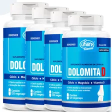 Kit 4 Dolomita D Cálcio Magnésio 950mg 120 Cáps Unilife Vit Sabor Natural Foto mini 1