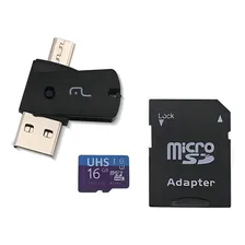 Kit 4 Em 1 Cart茫o De Mem贸ria Ultra High Speed-i + Adaptado Foto mini 1