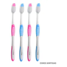 Kit 4 Escovas Dentais Cerdas Onduladas Média Klin Sortidas Foto mini 1