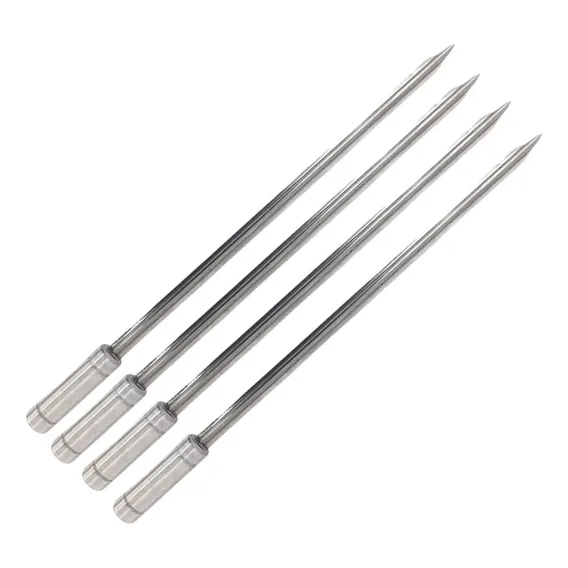 Kit 4 Espetos Espada Inox 50cm Para Churrasco - Resistente Foto 1