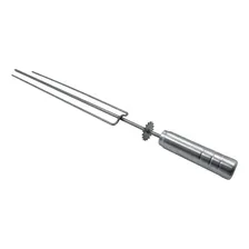 Kit 4 Espetos Tridente Inox P/ Churrasqueira Grill Girat贸rio Foto mini 3