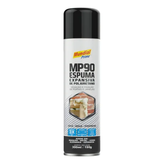 Kit 4 Espuma Expansiva De Poliuretano Mundial 500ml/340g Foto 1
