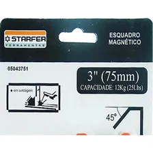 Kit 4 Esquadro Magnético 12kg Starfer 3 Pol. (75mm) Starfer Foto mini 4