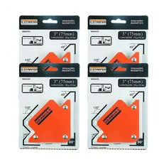 Kit 4 Esquadro Magnético 12kg Starfer 3 Pol. (75mm) Starfer Foto mini 2