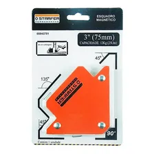 Kit 4 Esquadro Magnético 12kg Starfer 3 Pol. (75mm) Starfer Foto mini 3