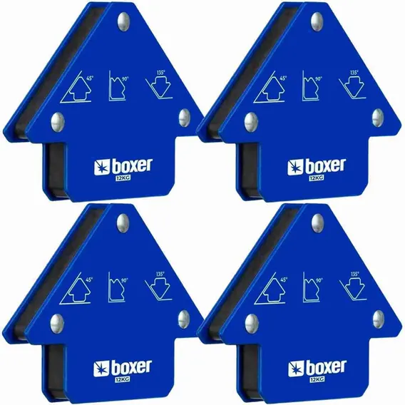 Kit 4 Esquadro Magnético Para Solda 12kg - Boxer Foto 1